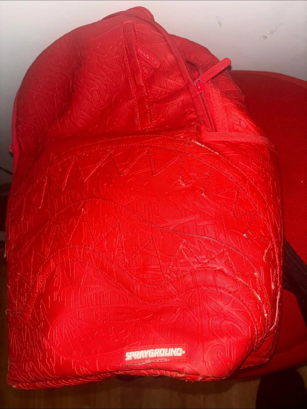 Sprayground Red Embossed Men’s Backpack
